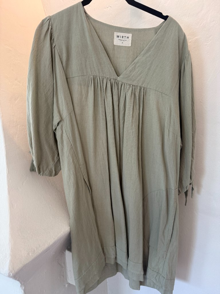 Mirth Belem Dress Sage Green Size M